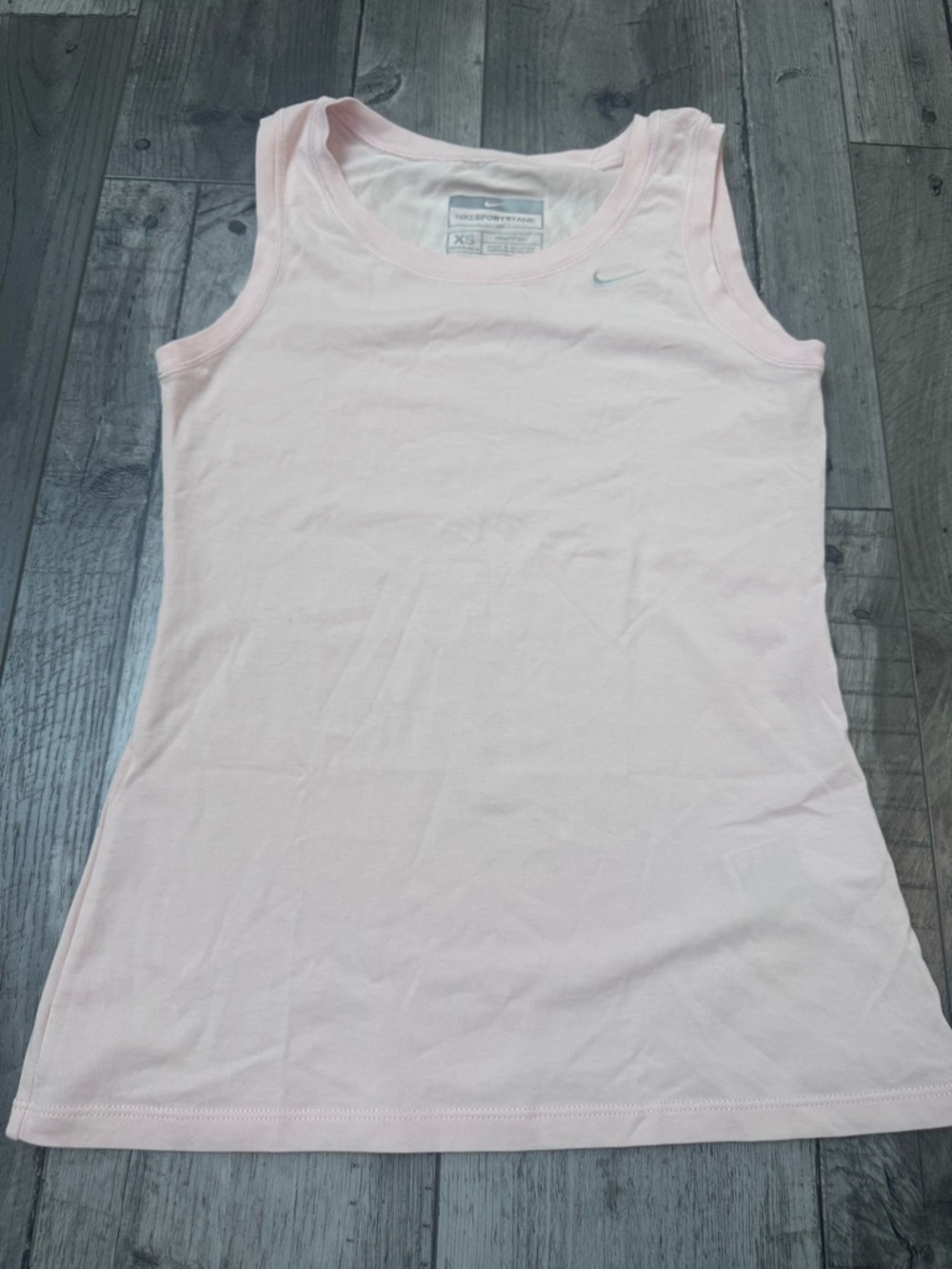 Nike Women’s Light Pink Athletic Tank Top Knit XS Workout Gym Athleisure